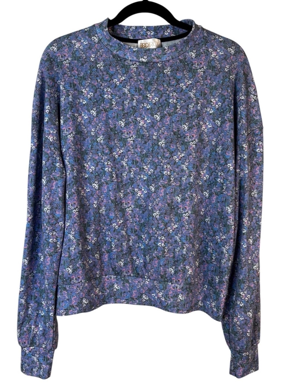 Beach Riot Floral Long Sleeve Top Size Medium M Lightweight Pullover Shirt